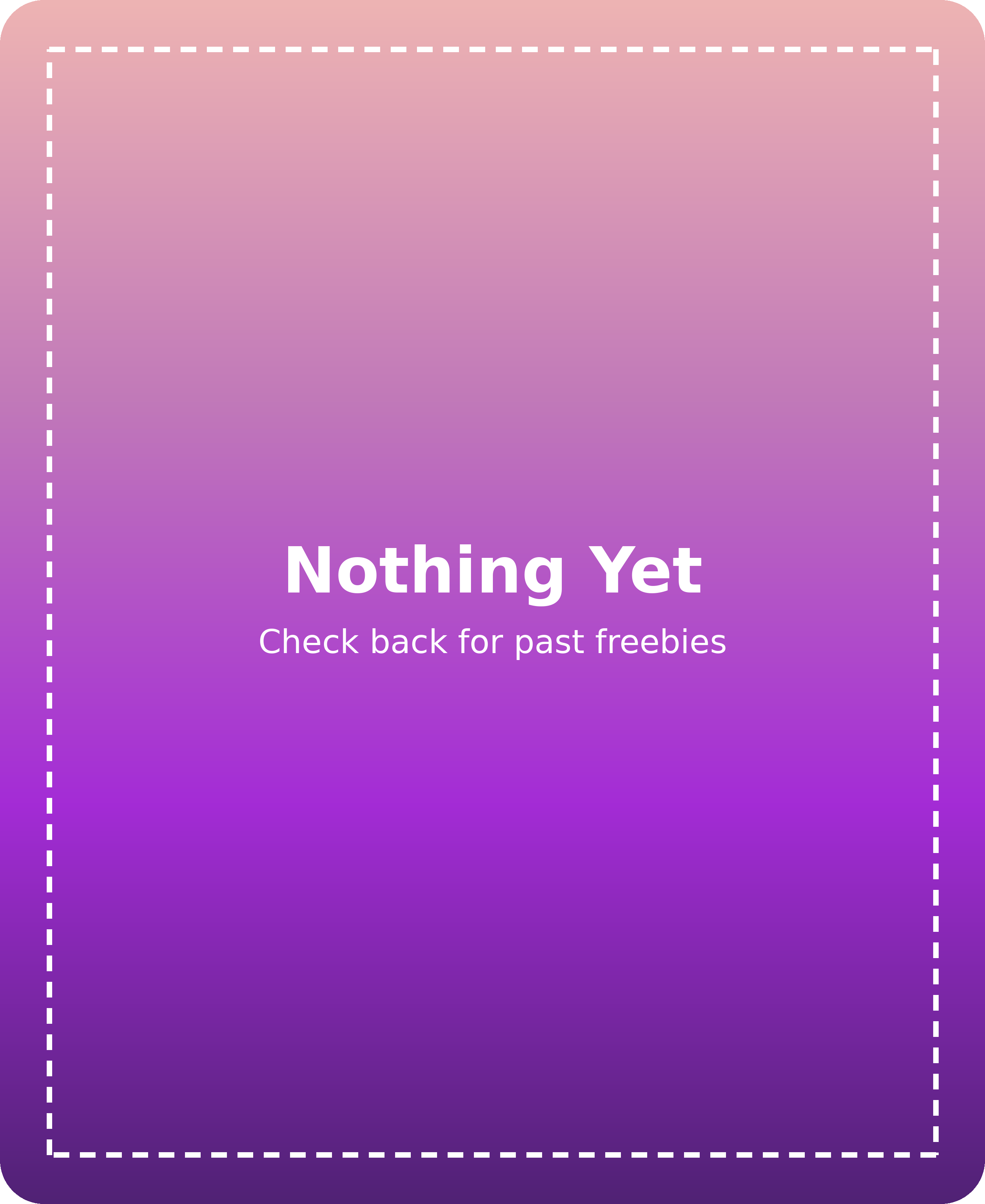 Nothing yet